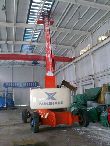 Runshare aerial work platform used in construction sites